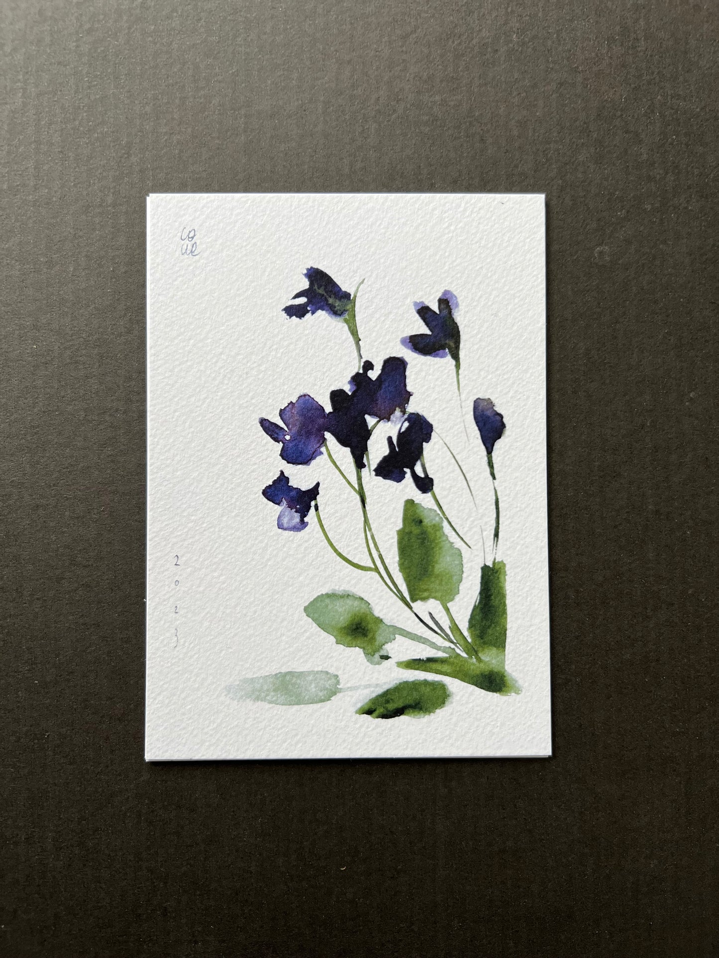 Violets postcard | A6 print