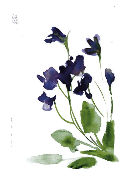 Violets postcard | A6 print