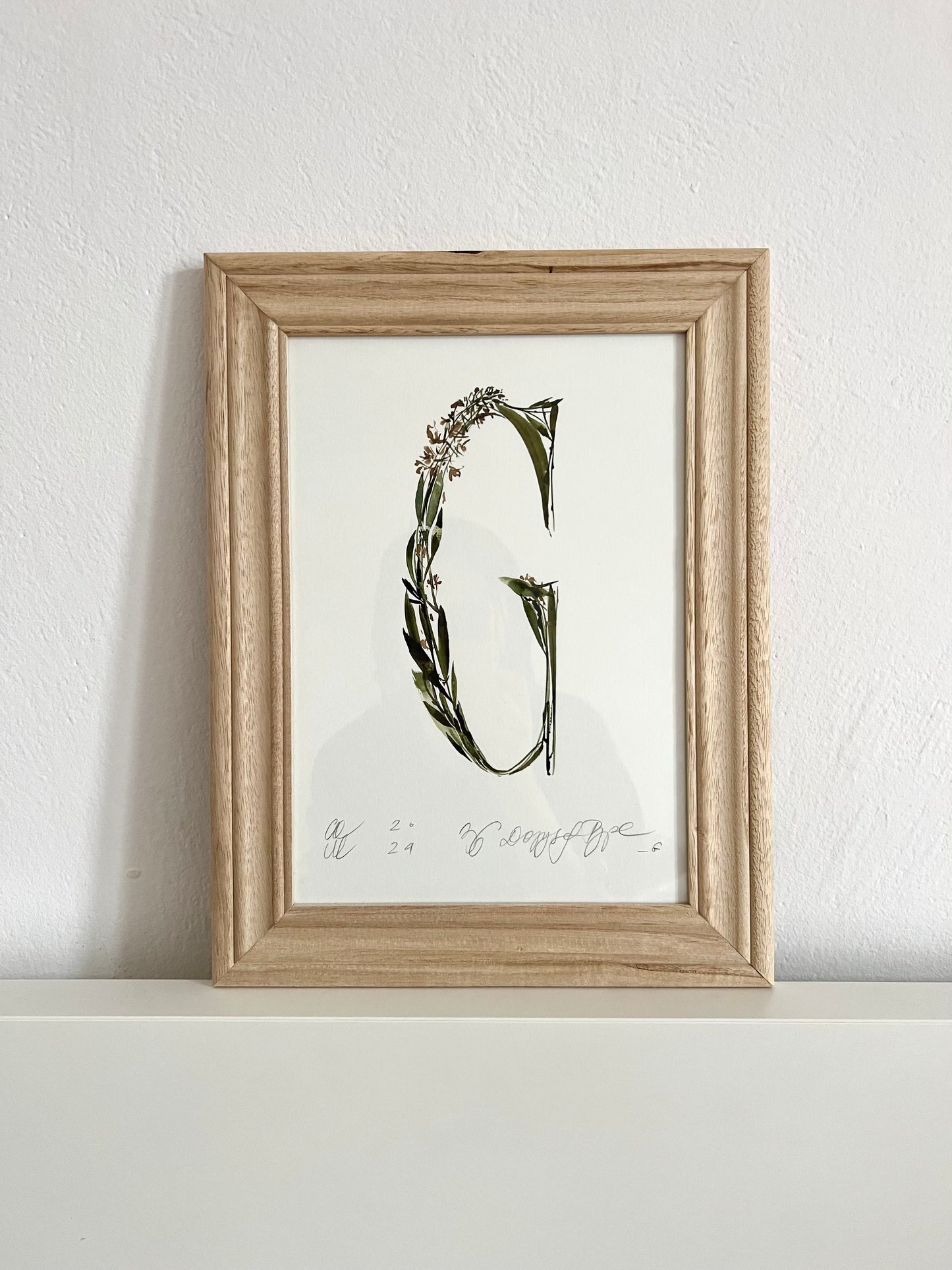 Floral letter „G”